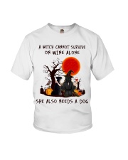 Witch Wine Miniature Schnauzer Youth T-Shirt thumbnail