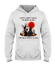 Witch Wine Miniature Schnauzer Hooded Sweatshirt thumbnail