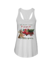 Golden Retriever Christmas Ladies Flowy Tank thumbnail