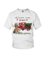 Golden Retriever Christmas Youth T-Shirt thumbnail