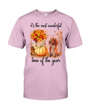 Dachshunds love fall Classic T-Shirt front