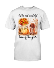 Dachshunds love fall Premium Fit Mens Tee thumbnail