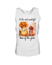 Dachshunds love fall Unisex Tank thumbnail