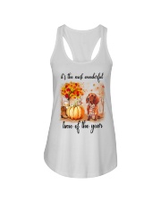 Dachshunds love fall Ladies Flowy Tank thumbnail