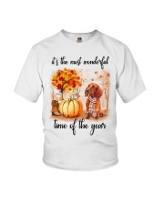 Dachshunds love fall Youth T-Shirt thumbnail