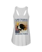 Tequila and Saint Bernard Ladies Flowy Tank thumbnail
