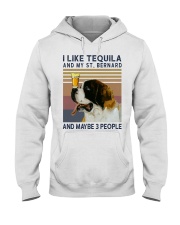 Tequila and Saint Bernard Hooded Sweatshirt thumbnail