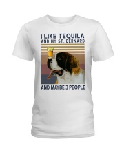 Tequila and Saint Bernard Ladies T-Shirt thumbnail