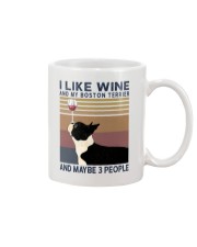 Wine and Boston Terrier Mug thumbnail