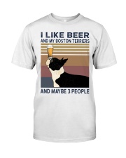 I like beer and my Boston Terriers Premium Fit Mens Tee thumbnail
