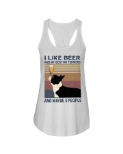 I like beer and my Boston Terriers Ladies Flowy Tank thumbnail