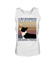 Bourbon and Boston Terrier Unisex Tank thumbnail