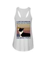 Bourbon and Boston Terrier Ladies Flowy Tank thumbnail