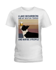Bourbon and Boston Terrier Ladies T-Shirt thumbnail