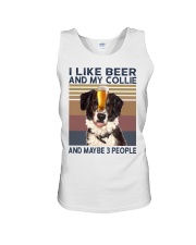 BEER AND COLLIE Unisex Tank thumbnail