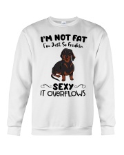 I m not fat sexy Dachshund Crewneck Sweatshirt thumbnail
