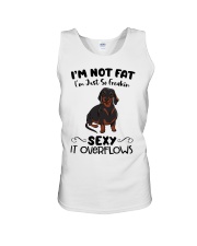 I m not fat sexy Dachshund Unisex Tank thumbnail