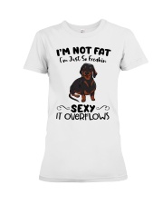 I m not fat sexy Dachshund Premium Fit Ladies Tee thumbnail