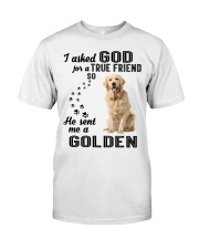 Golden Retriever Asked God Premium Fit Mens Tee thumbnail