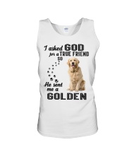 Golden Retriever Asked God Unisex Tank thumbnail