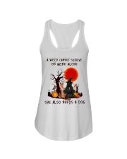 Witch Wine German Shepherd Ladies Flowy Tank thumbnail