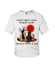 Witch Wine German Shepherd Youth T-Shirt thumbnail