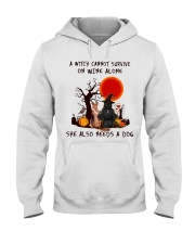 Witch Wine German Shepherd Hooded Sweatshirt thumbnail