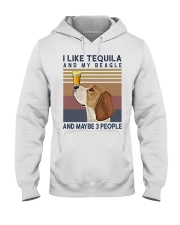 Tequila and Beagle Hooded Sweatshirt thumbnail