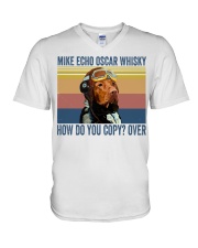 Vizsla Mike Echo V-Neck T-Shirt thumbnail