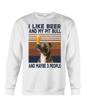 Beer and Pitbulls Crewneck Sweatshirt thumbnail