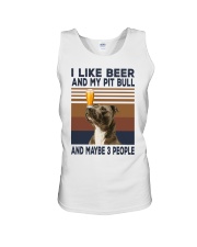 Beer and Pitbulls Unisex Tank thumbnail