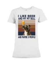 Beer and Pitbulls Premium Fit Ladies Tee thumbnail