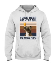 Beer and Pitbulls Hooded Sweatshirt thumbnail