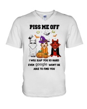 PISS ME OFF Husky V-Neck T-Shirt thumbnail