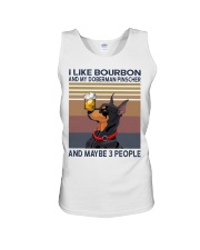 Bourbon and Doberman Pinscher Unisex Tank thumbnail
