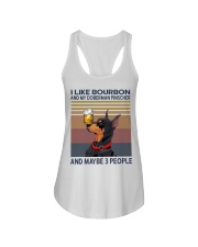 Bourbon and Doberman Pinscher Ladies Flowy Tank thumbnail
