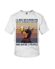 Bourbon and Doberman Pinscher Youth T-Shirt thumbnail