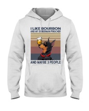 Bourbon and Doberman Pinscher Hooded Sweatshirt thumbnail