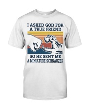 true friend a Miniature Schnauzer Premium Fit Mens Tee thumbnail