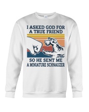 true friend a Miniature Schnauzer Crewneck Sweatshirt thumbnail