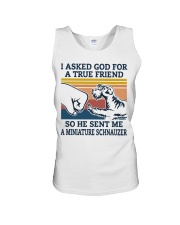 true friend a Miniature Schnauzer Unisex Tank thumbnail