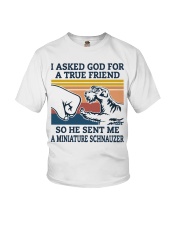 true friend a Miniature Schnauzer Youth T-Shirt thumbnail
