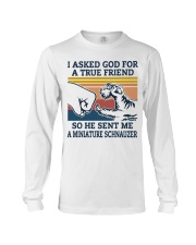 true friend a Miniature Schnauzer Long Sleeve Tee thumbnail