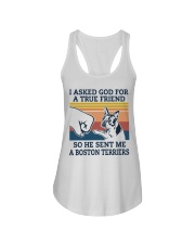 true friend Boston Terriers Ladies Flowy Tank thumbnail