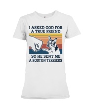 true friend Boston Terriers Premium Fit Ladies Tee thumbnail