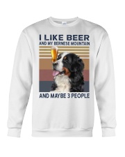 Beer and bernese mountain Crewneck Sweatshirt thumbnail