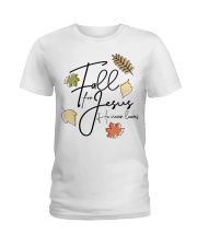 fall for jesus Ladies T-Shirt tile