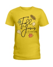 fall for jesus Ladies T-Shirt front