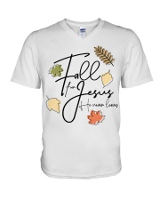 fall for jesus V-Neck T-Shirt thumbnail