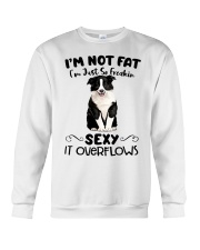 I m not fat sexy Collie Crewneck Sweatshirt thumbnail